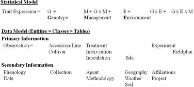 Modeling Crop Genetic Resources Phenotyping Information Systems